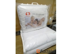 1 Duvet 1 person 4 seasons, 1 Pillow SWISS 3D air box washable percale 50x 60
