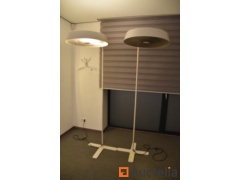 2 floor lamps design, metal stand