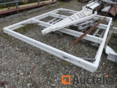 2 steel frames for construction door