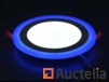 20 x inbouwpaneel 18W+6W wit + blue LED SMD round