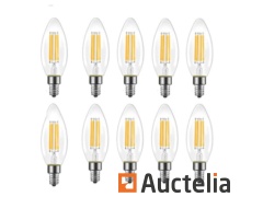 200 x Filament Lamp C35-Dimbaar-LED 6W 2700K Warm wit-E27 fitting