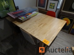 5 wooden tabels IKEA + 18 chairs Wooden backrest IKEA