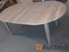6 tabels in Round birch of 1M20 + 2 400mm extension) or 2m value of the lots €8400