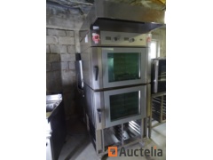 Double Oven on wheeled trolley with kitchen hood suction WIESHEU 101173