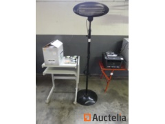 Electric radiant heater, table printer, printers