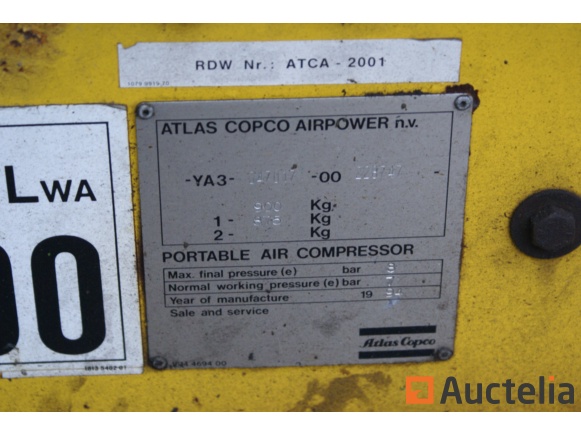 Mobile air compressor Atlas Copco XAS 55