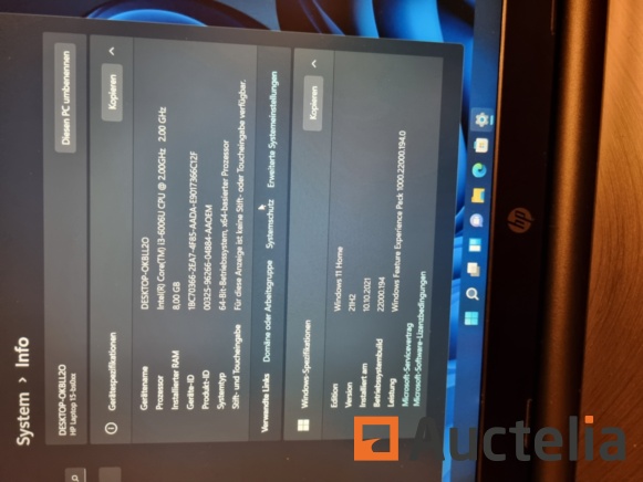 Notebook Windows 11, Intel Core i3-6006U