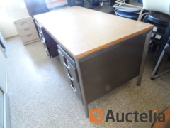 Office table with double drawer