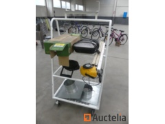 on wheels trolley and its contents