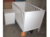 REF062 White Children's bed + Bedside table