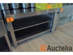 Stainless steel worktable or cabinet without sliding