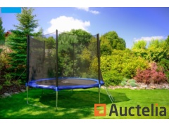 Trampoline 312 cm with external net and ladder