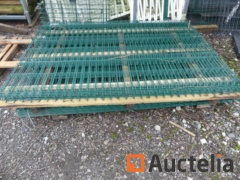100 Panneaux de clôtures rigides 4mm (vert -RAL6005) en 150X200