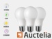 100 x E27 12W Ampoule LED poire, mate (blanc froid)