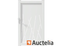 Portillon blanc aluminium Caminia 180 x 100 (Valeur magasin : 999 €)